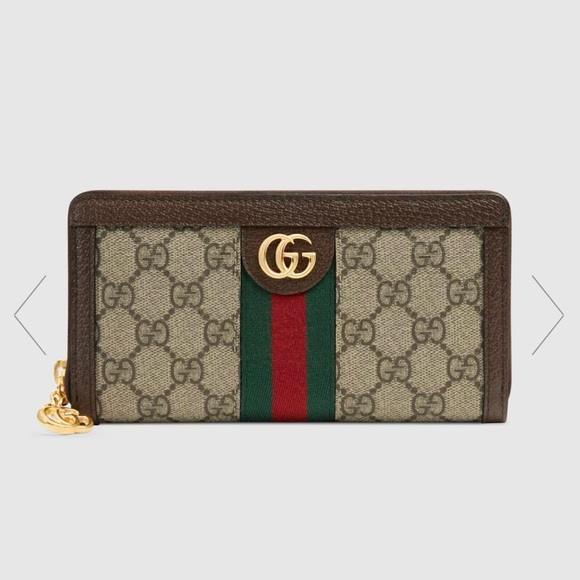 Gucci Handbags - OPHIDIA GG ZIP AROUND WALLET
